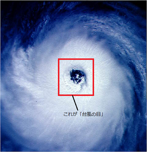 台風の目